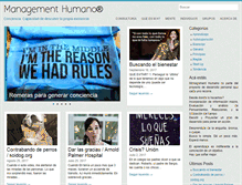 Tablet Screenshot of managementhumano.com